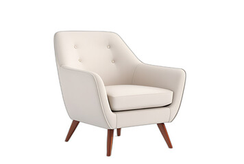 Naklejka premium classic armchair white background captured different white high resolution high details vibrant