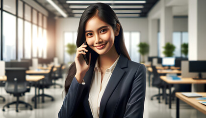 businesswoman talking on the phone