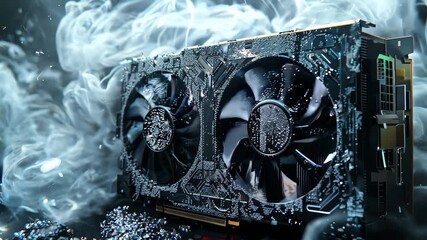 Efficient cooling system for high-performance graphics card using vapor mist