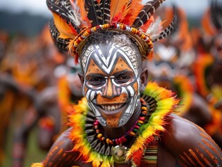 Fototapeta premium Lublae culture depicted through traditional dances and attire, Cultural, Bright hues, Photography