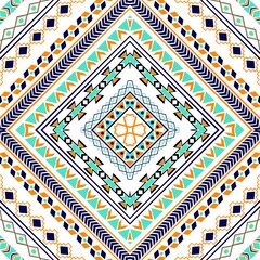 Indian ethnic tribal fabric patterns traditional Indian art with modern geometric styles. Featuring vibrant  ethnic ethnic a white background patterns bring a playful and dynamic element to fabric 