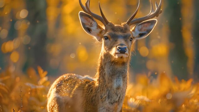 Deer the head Video 4K