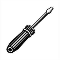 Screwdriver black vector