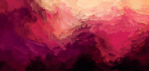 Mixing different shades of acrylic paint to create a stunning gradient vibrant blood red effect colors and unique textures vector 1