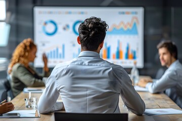 Engaging Business Meeting with Data Presentation