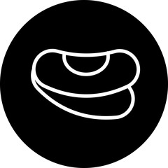 Beans Vector Line White Circle Black