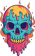 Fototapeta premium A high quality illustration of skull isolate white background