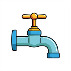 Vector faucet art vector