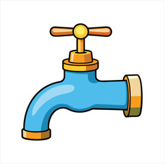 Vector faucet art vector