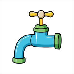 Vector faucet art vector