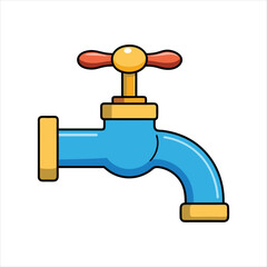 Vector faucet art vector