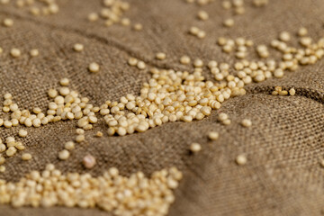 not cooked healthy quinoa porridge grains