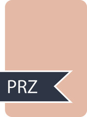 PRZ File format icon label contour