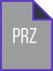 PRZ File icon fill crisp corner