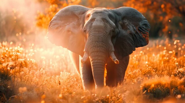 Elephant the head Video 4K
