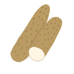 山芋のイラスト