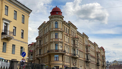 Sights and cityscape of Saint Petersburg