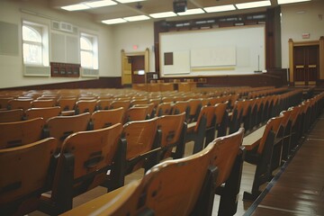 Fototapeta premium A Quiet Classroom Ready for Learning