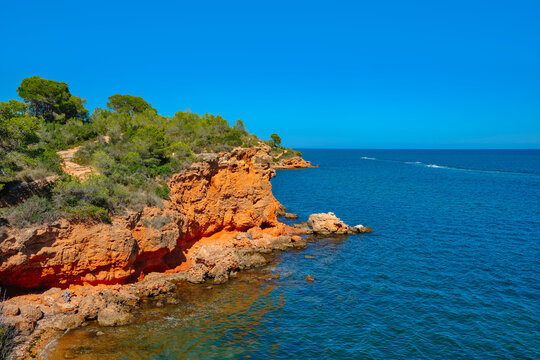 detail of the coast of La Ampolla, Catalonia, Spain