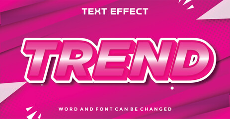 Trend editable text effect