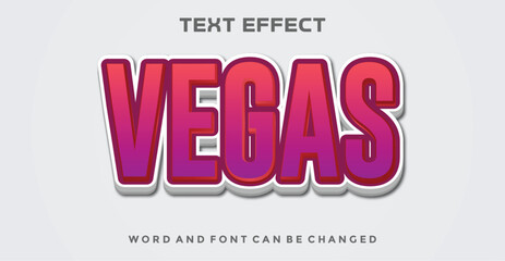 Vegas editable text effect