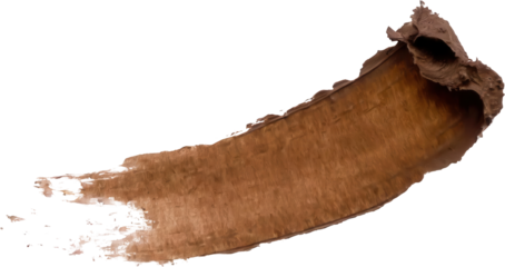 A natural, curved slice of wood with a rich brown color, perfect for rustic designs or nature-themed projects.