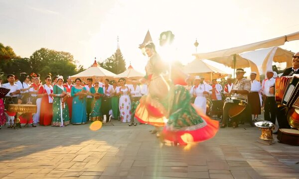 "Document the traditional music and dances of Australia's Melbourne Cup Day."