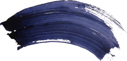 A bold navy blue paint stroke showcasing fluid elegance, perfect for artistic backgrounds and creative projects.