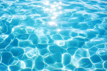 Obraz premium Background image of clear blue water surface on summer day