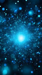 Fototapeta premium Technology circle neon glowing abstract graphic poster background