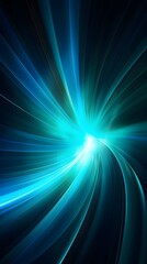 Obraz premium Technology circle neon glowing abstract graphic poster background