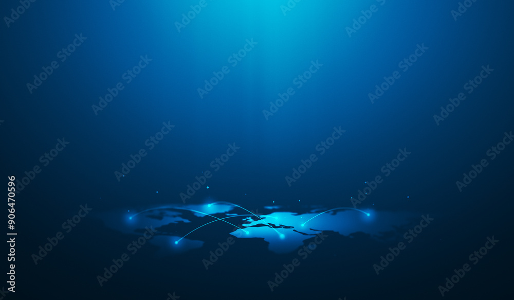 Poster Global world business connection technology internet background with digital network communication concept or international growth strategy science worldwide banking success financial foreign planet.