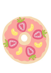 sweet dessert cakes, pastry, bread illustration - patisserie