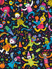 Obraz premium New Year and Christmas graphic advertising background