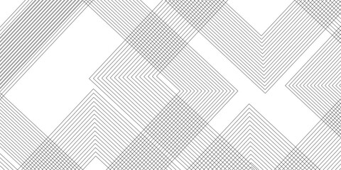 Abstract background with black lines and white background design Geometric design with dynamic on white background in concept, wave. rectangle and triangle lines and shapes design	