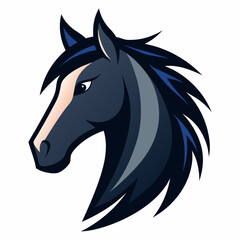 Stunning Horse Head Vector Illustration  Cartoon, Clipart, Line Art Design
