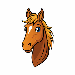 Stunning Horse Head Vector Illustration  Cartoon, Clipart, Line Art Design