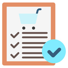 Order Fulfillment multi color icon, relate to movie and cinema theme use for modern concept, UI or UX kit, web and app development