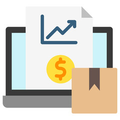 Demand Forecasting multi color icon, relate to movie and cinema theme use for modern concept, UI or UX kit, web and app development