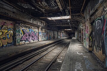 Naklejka premium Urban Underground