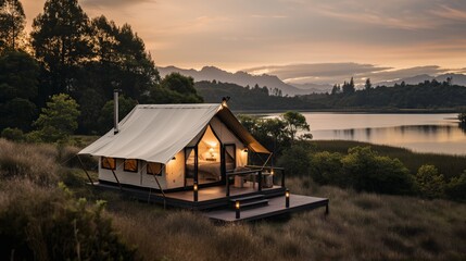 glamping. luxury glamorous camping. glamping in the beautiful countryside