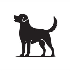Dog silhouette vector