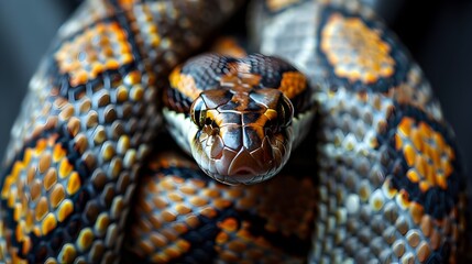 Fototapeta premium Close-up of a Snake's Head.