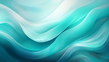 Obraz premium Turquoise abstract background with soft lines