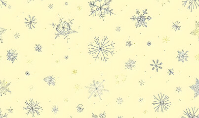 New Year's and Christmas festival cards in a 2D doodle illustrator style on pastel color backgrounds for graphic advertising.