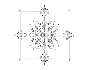Set of Fancy Decorative Ornamental Lines vector. ai generated