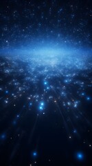 Naklejka premium Digital nebula blue flash point line abstract poster background