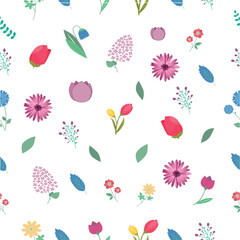 seamless pattern with flowers