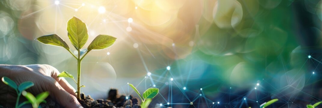 LinkedIn banner featuring innovation and growth