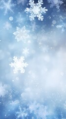 Digital blue and purple snowflake glitter pattern abstract poster background